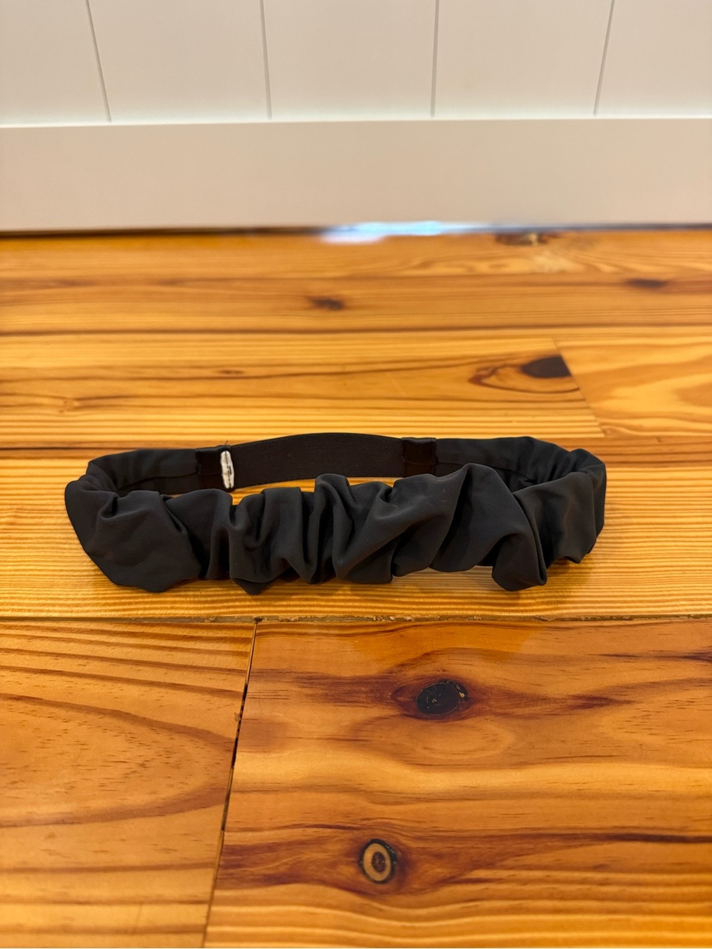 lululemon athletica Black Scrunched Elastic Headband